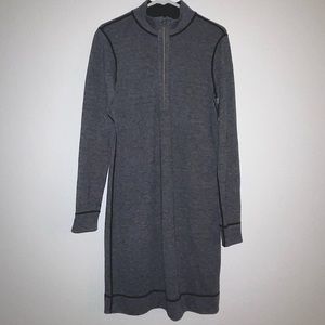 Tommy Bahama Reversible Quarter-Zip dress, Black and Grey, Size medium